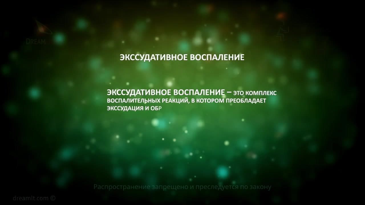 Острое экссудативное и продуктивное воспаление